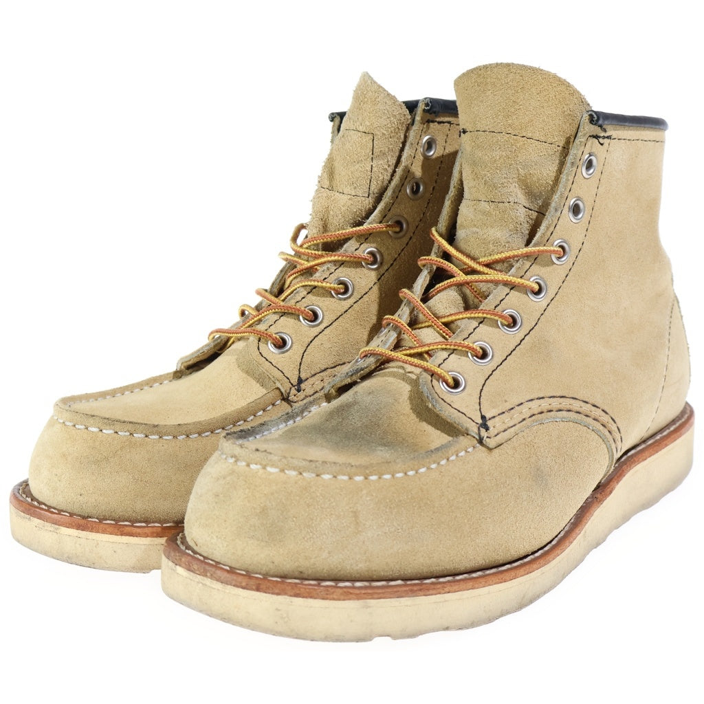 RED WING(レッド ウイング) 6inch CLASSIC MOC TAN ROUGH OUT SUEDE 6インチ クラシックモック タンラフアウト スエード レースアップブーツ ブラウン 8173