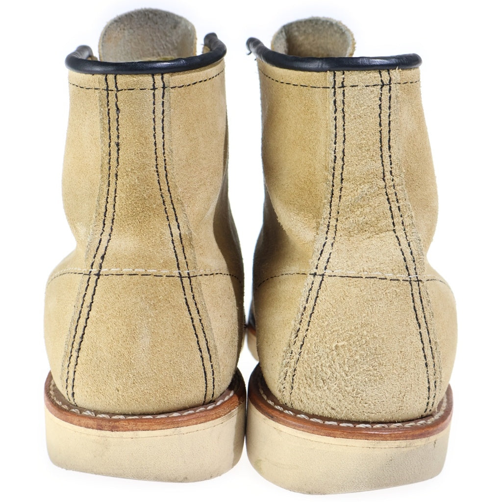 RED WING(レッド ウイング) 6inch CLASSIC MOC TAN ROUGH OUT SUEDE 6インチ クラシックモック タンラフアウト スエード レースアップブーツ ブラウン 8173