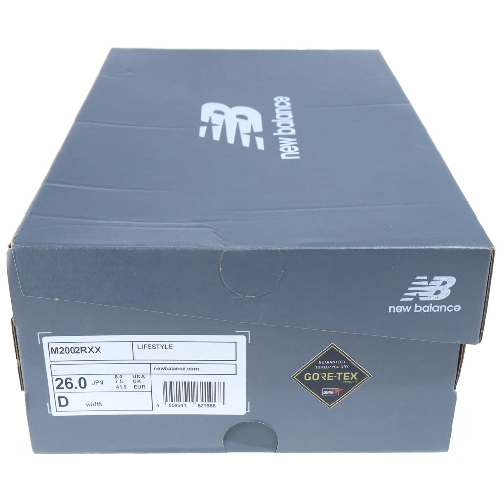 New Balance(ニューバランス) GORE-TEX ゴアテックス スエードメッシュ ローカットスニーカー ブラック US8/26cm M2002RXX