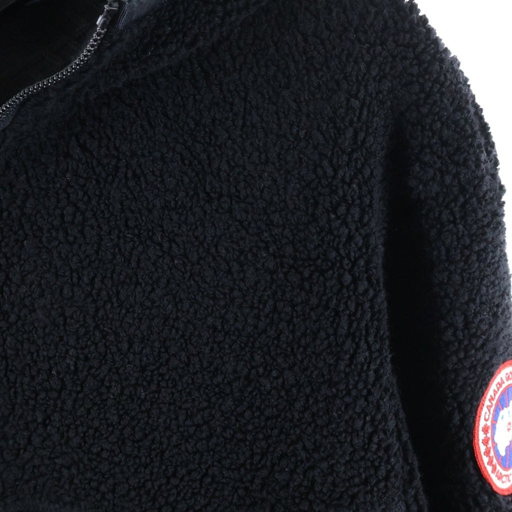 CANADA GOOSE(カナダグース) MEDINA HOODIE メディナフーディー ショルダーワッペン ジップアップフリースジャケット ブラック 6997M