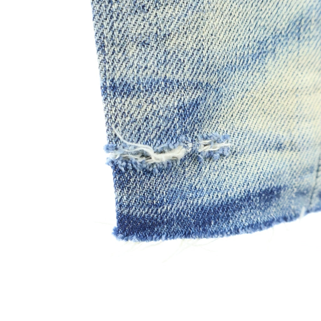 DSQUARED2(ディースクエアード) CLASSIC KENNY TWIST JEAN クラシックケニーツイストジーン クラッシュ リペア加工 ボタンフライデニムパンツ インディゴ 71LA338