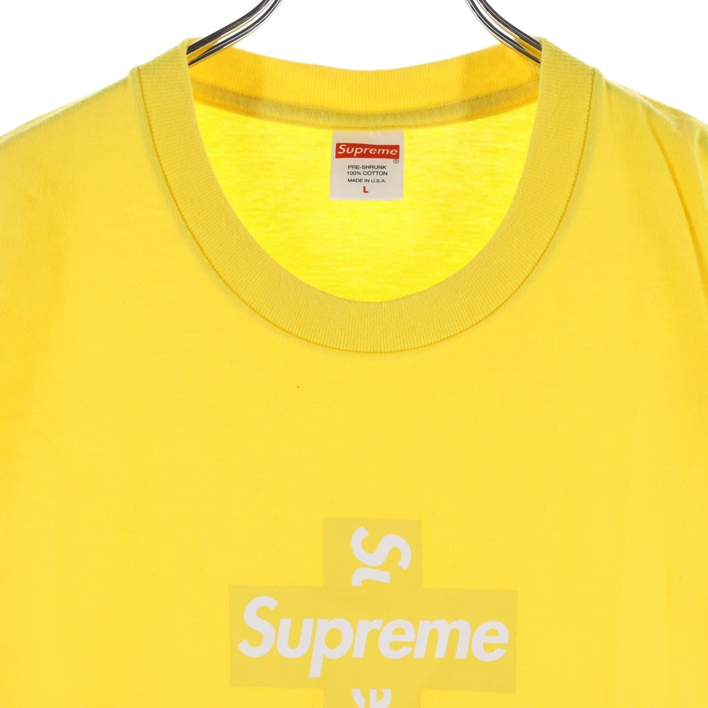 SUPREME(シュプリーム) 20AW Cross Box Logo Tee クロスボックスロゴTシャツ 半袖クルーネックカットソー イエロー