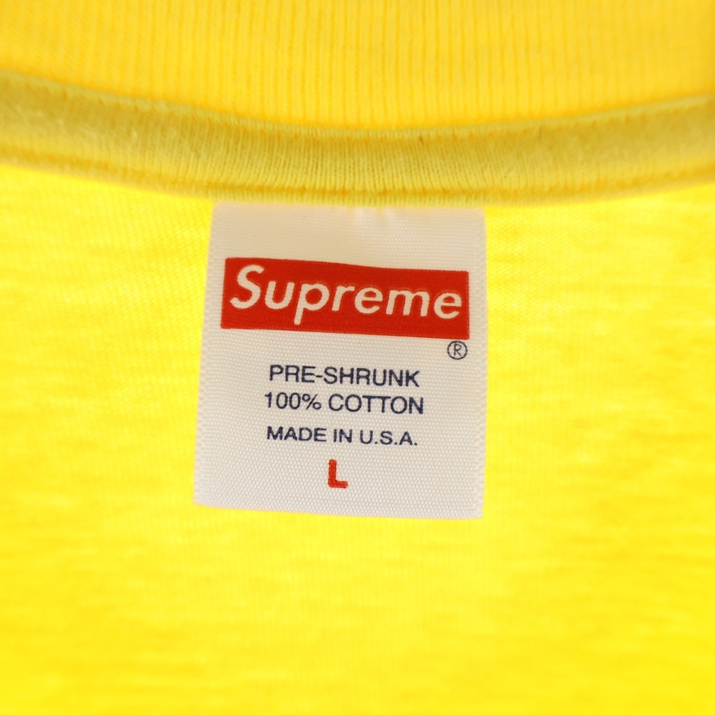 SUPREME(シュプリーム) 20AW Cross Box Logo Tee クロスボックスロゴTシャツ 半袖クルーネックカットソー イエロー