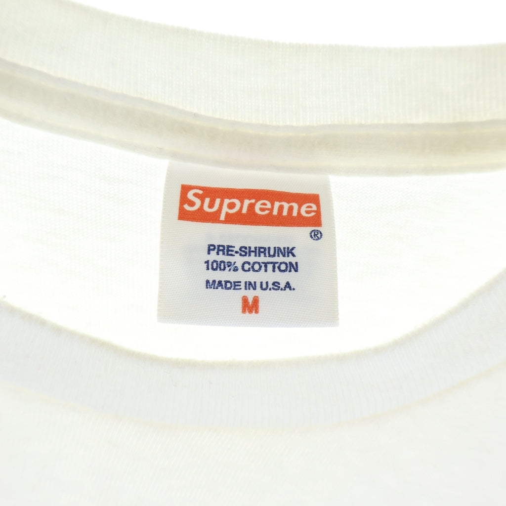 SUPREME(シュプリーム) 11SS ×Playboy Pocket Tee プレイボーイ ロゴプリント ポケットTシャツ 半袖クルーネックカットソー ホワイト