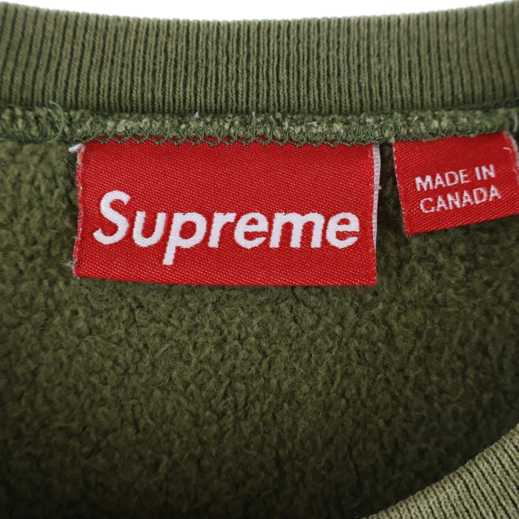 SUPREME(シュプリーム) Small Box Logo Crewneck スモールボックスロゴ クルーネックスウェットトレーナー カーキ