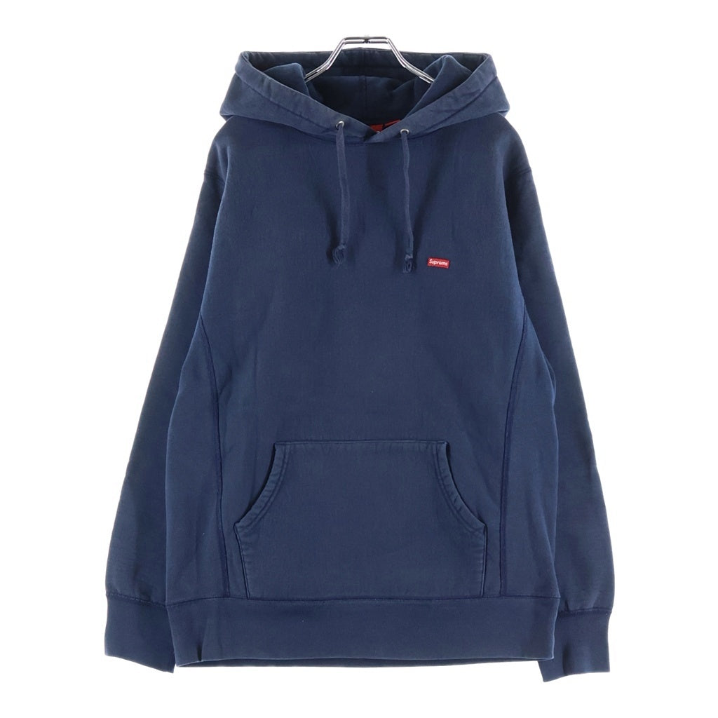 SUPREME(シュプリーム) Small Box Logo Hooded Sweatshirt スモールボックスロゴ プルオーバースウェットパーカー フーディー ネイビー
