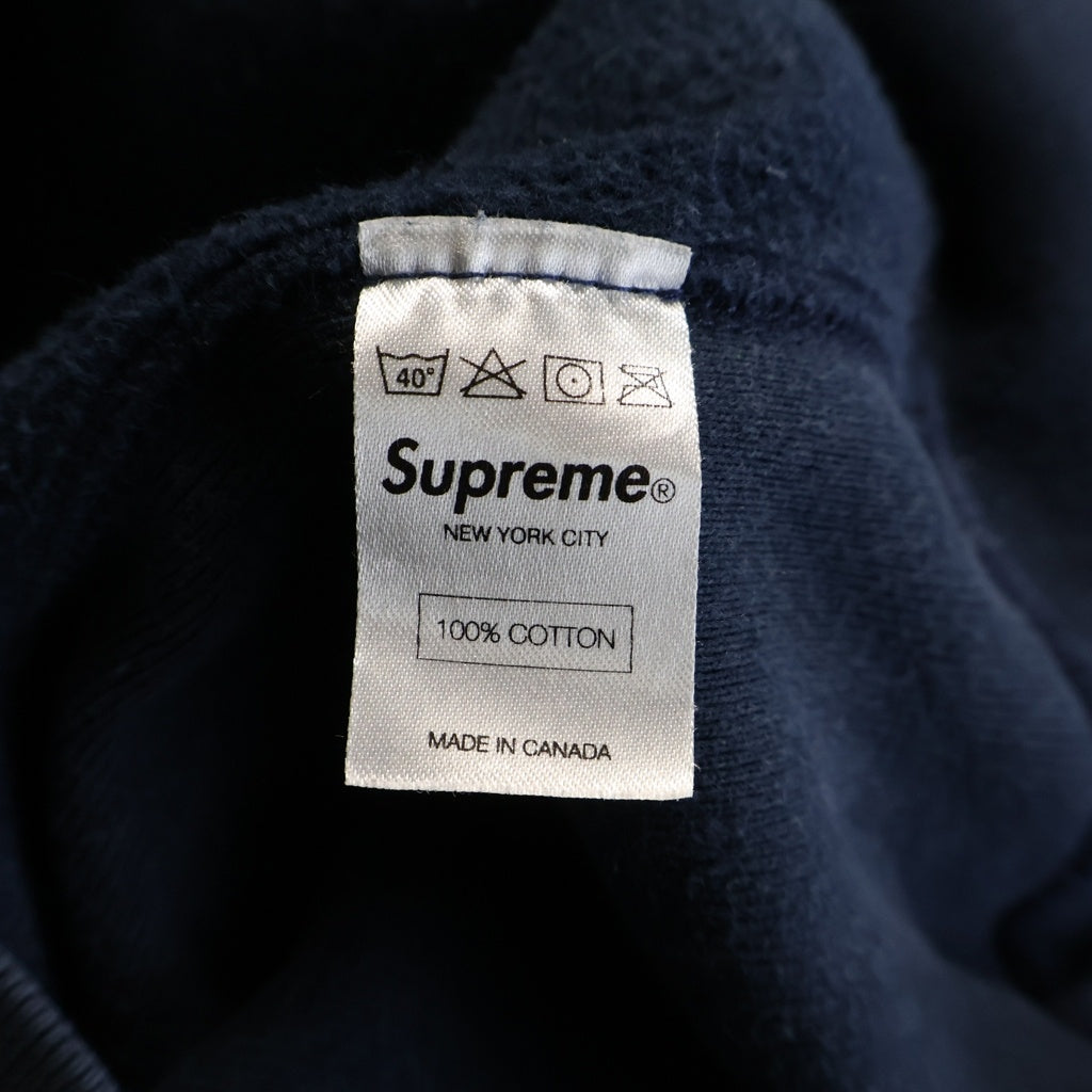 SUPREME(シュプリーム) Small Box Logo Hooded Sweatshirt スモールボックスロゴ プルオーバースウェットパーカー フーディー ネイビー