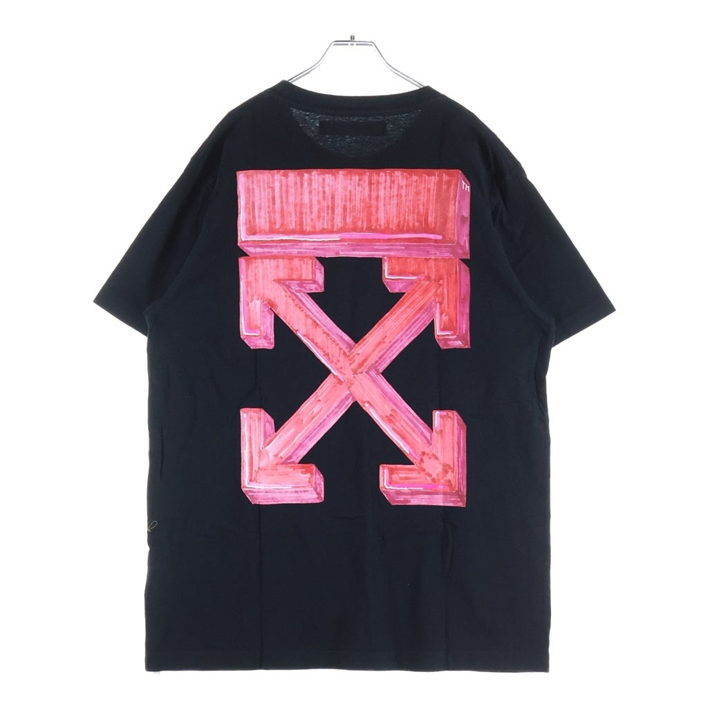 OFF-WHITE(オフホワイト) 20AW MARKER S/S TEE マーカー ロゴプリントTシャツ 半袖クルーネックカットソー ブラック OMAA027E20JER005
