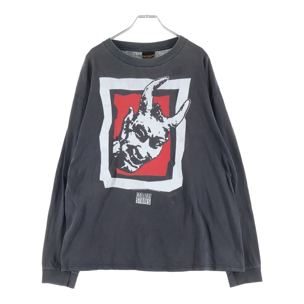 VINTAGE(ヴィンテージ) 90S VINTAGE THE ROLLING STONES VOODOO LOUNGE TOUR BROCKUM ローリングストーンズ ブードゥー 長袖 ヴィンテージTシャツ カットソー ブラック