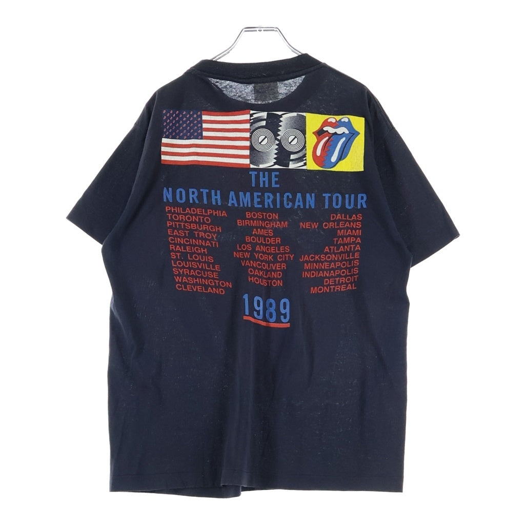 VINTAGE(ヴィンテージ) 80S VINTAGE THE ROLLING STONES NORTH AMERICAN TOUR 1989 TEE JAYS ローリングストーンズ ノース アメリカン ツアー 半袖 ヴィンテージTシャツ カットソー ブラック