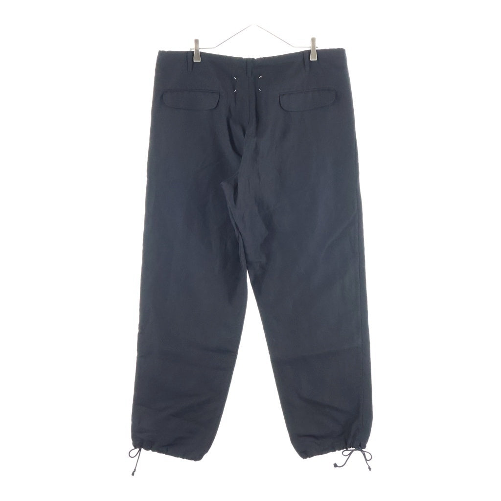 Maison Margiela(メゾンマルジェラ) 22AW レーヨン混 ストレートレッグ イージージョガーパンツ ブラック SI1KA0007 S53802