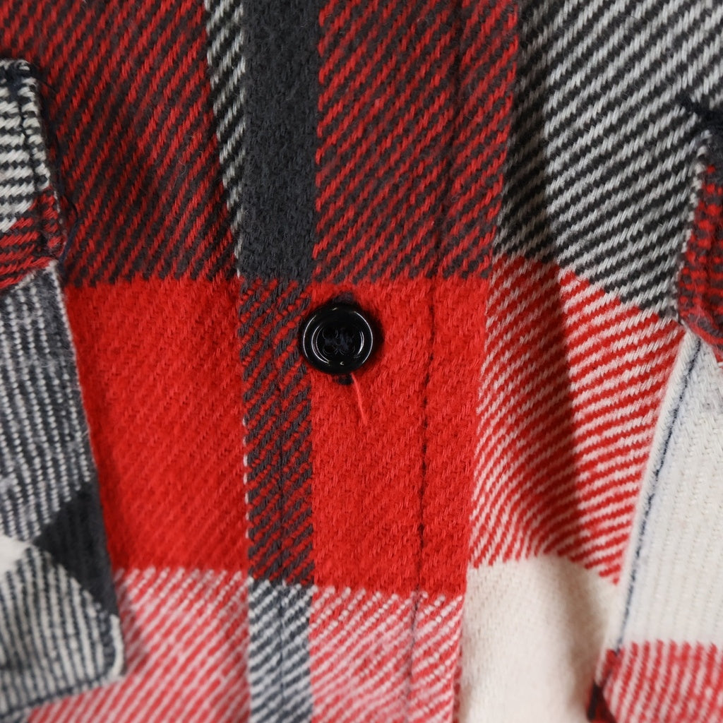VINTAGE(ヴィンテージ) 60S VINTAGE FROSTROOF L/S HEAVY NEL-SHIRT ヴィンテージ チェック柄 長袖ヘビーネルシャツ レッド/ホワイト/ブラック