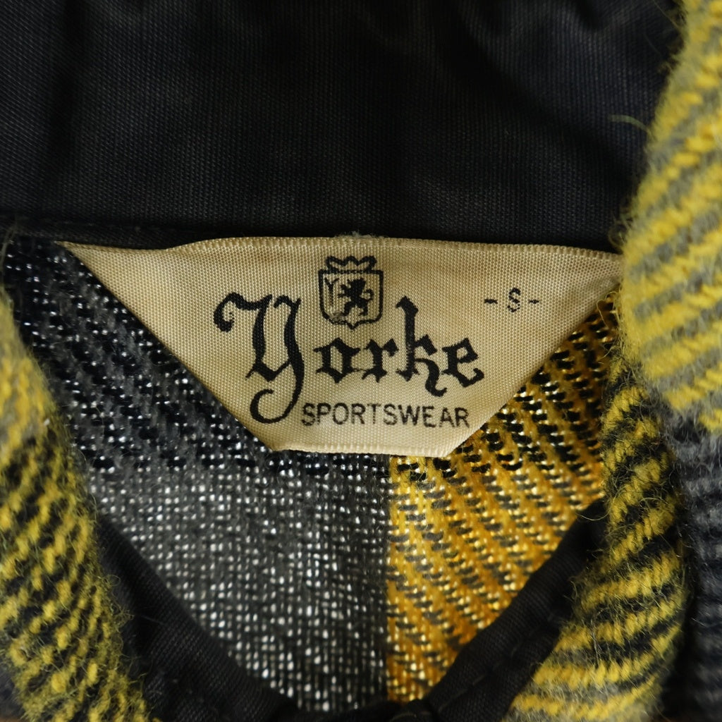 VINTAGE(ヴィンテージ) 60S VINTAGE YORKE SPORTSWEAR L/S WOOL CHECK SHIRT ヴィンテージ チェック柄 長袖ウールシャツ イエロー/ブラック