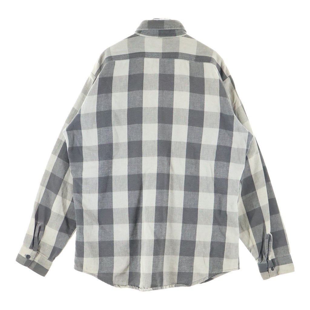 VINTAGE(ヴィンテージ) 80S VINTAGE FIVE BROTHER TALL MAN L/S HEAVY NEL-SHIRT ヴィンテージ トールマン チェック柄 長袖ヘビーネルシャツ グレー/ブラック