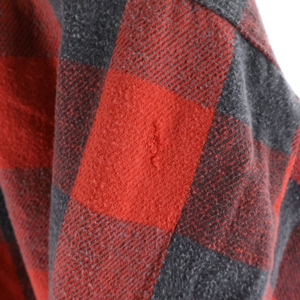 VINTAGE(ヴィンテージ) 80S VINTAGE FIVE BROTHER L/S HEAVY NEL-SHIRT ヴィンテージ チェック柄 長袖ヘビーネルシャツ レッド/ブラック