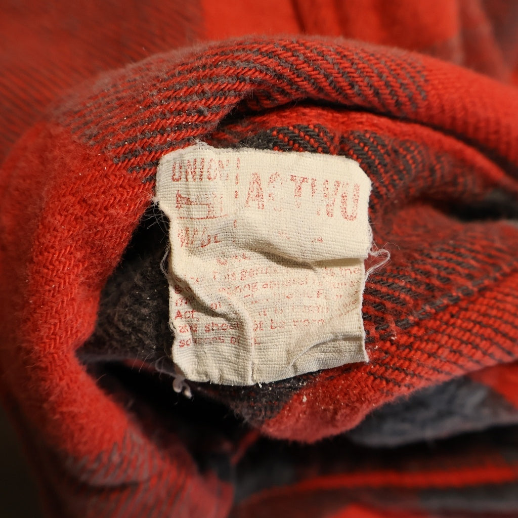 VINTAGE(ヴィンテージ) 80S VINTAGE FIVE BROTHER L/S HEAVY NEL-SHIRT ヴィンテージ チェック柄 長袖ヘビーネルシャツ レッド/ブラック
