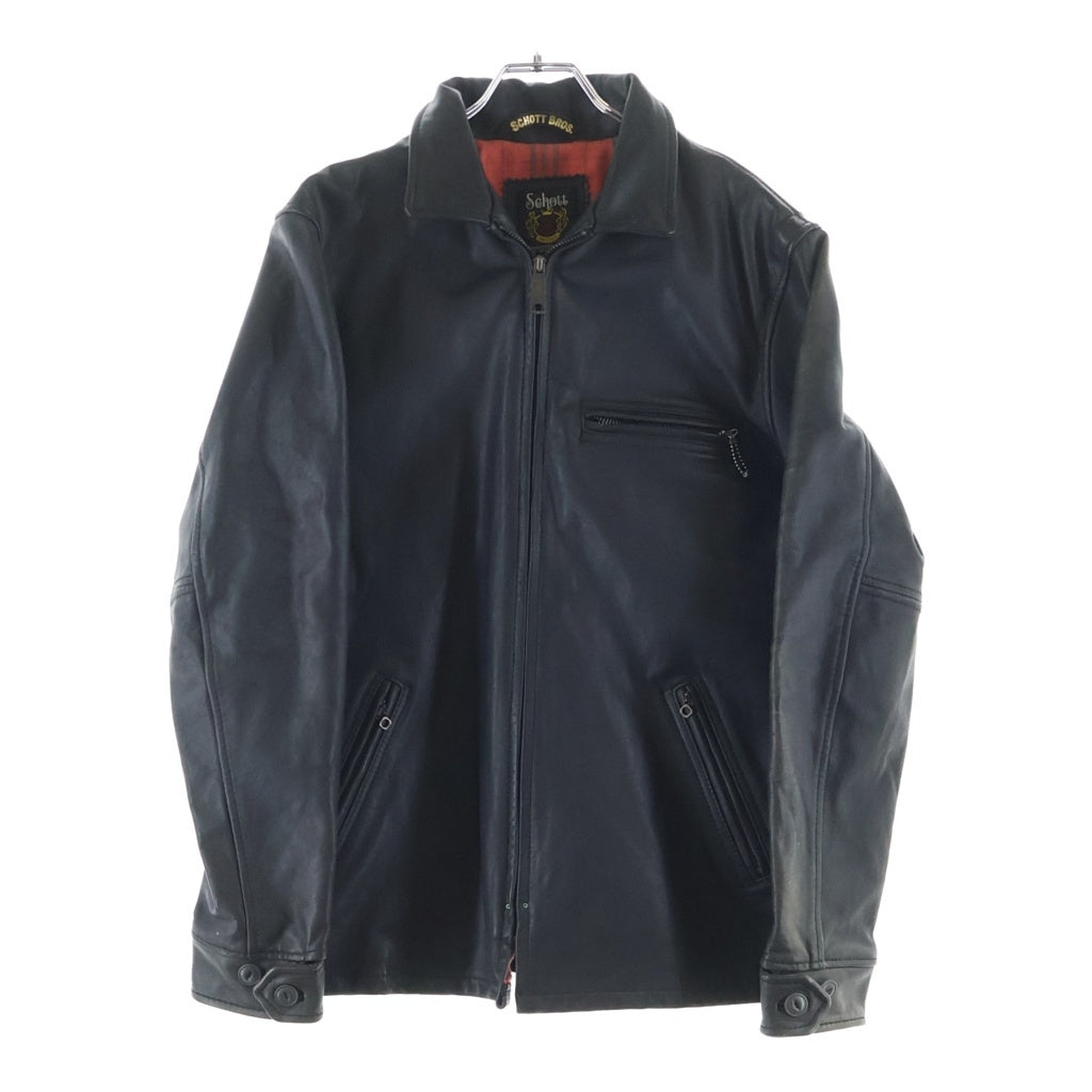 SCHOTT(ショット) クラシックトラックジャケット カウハイド シングルライダースジャケット ブラック 3101022