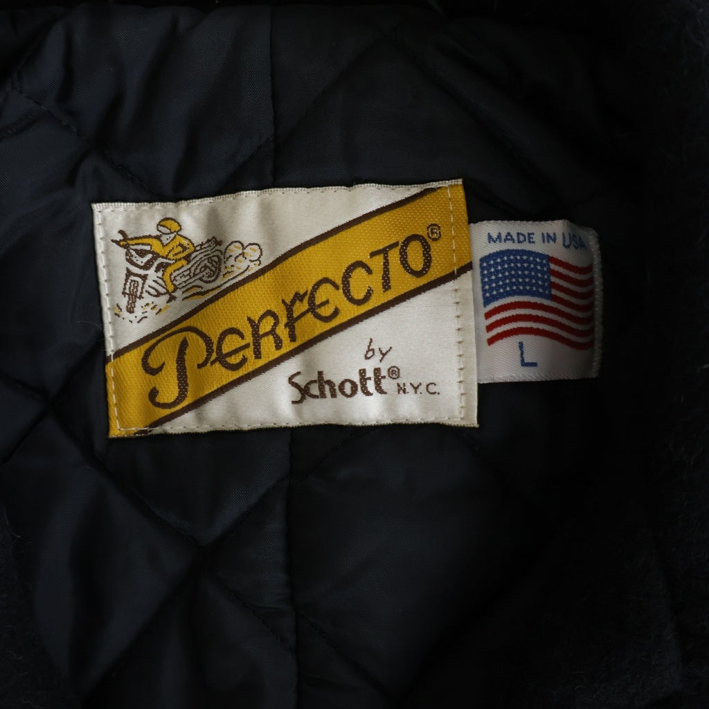 SCHOTT(ショット) URBAN RESEARCH別注 769UR ワンスター メルトンウール ダブルライダースジャケット ブラック