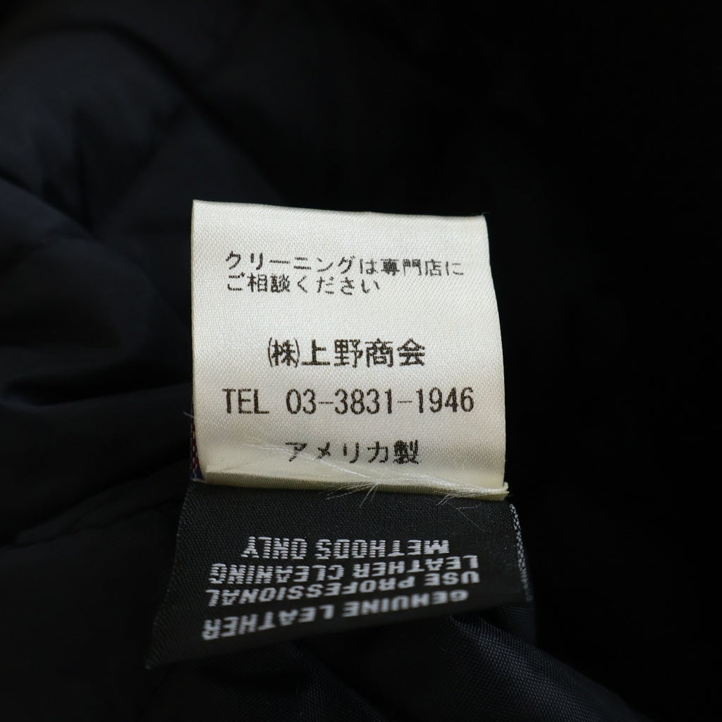 SCHOTT(ショット) URBAN RESEARCH別注 769UR ワンスター メルトンウール ダブルライダースジャケット ブラック