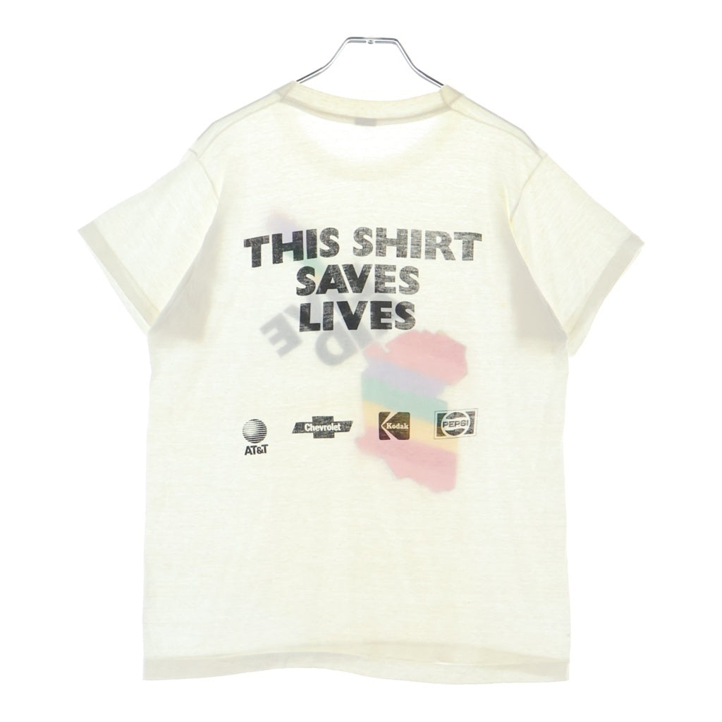 VINTAGE(ヴィンテージ) 80S VINTAGE LIVE AID ライブエイド プリントTシャツ 半袖カットソー ホワイト