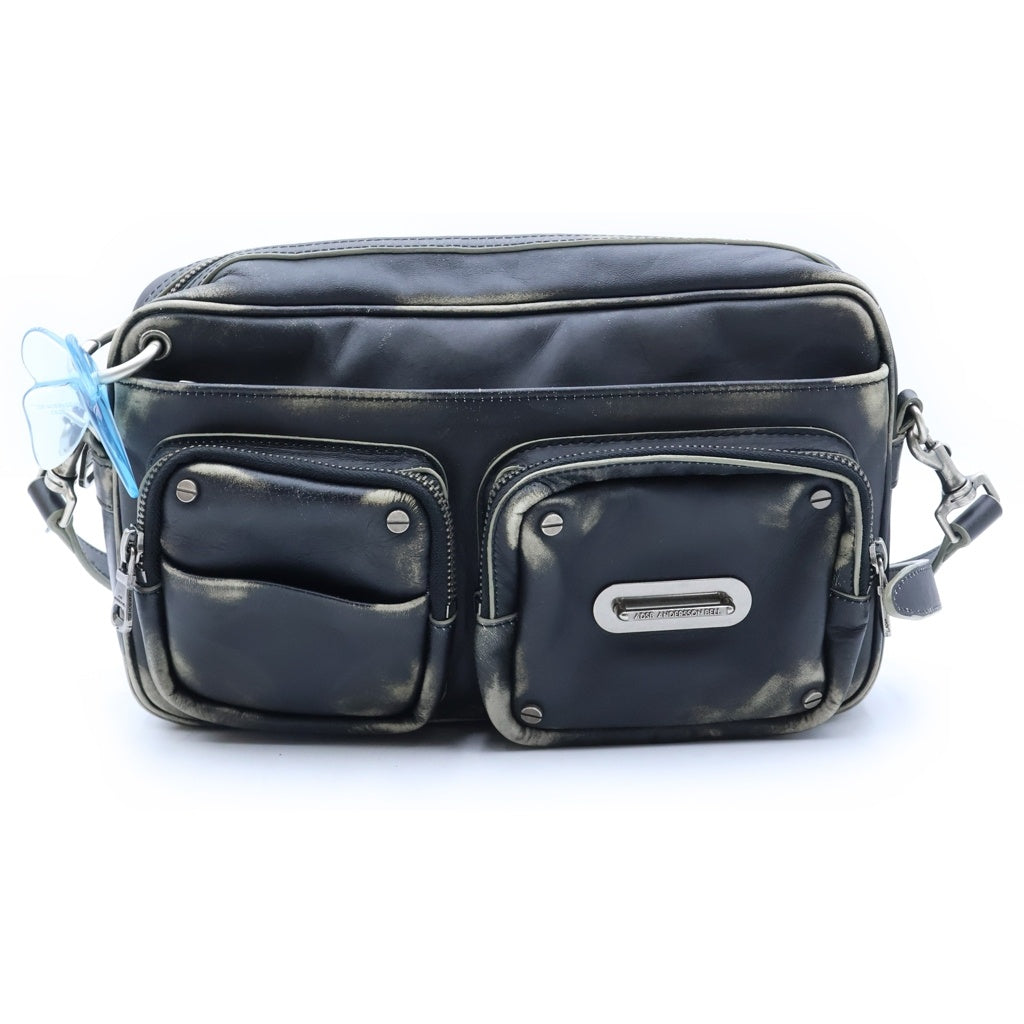 ADSB ANDERSSON BELL(アンダースンベル) BUTTERFLY BAG ヴィンテージ加工 バタフライ ショルダーバッグ ブラック AN26SSBAOT00002501 レディース