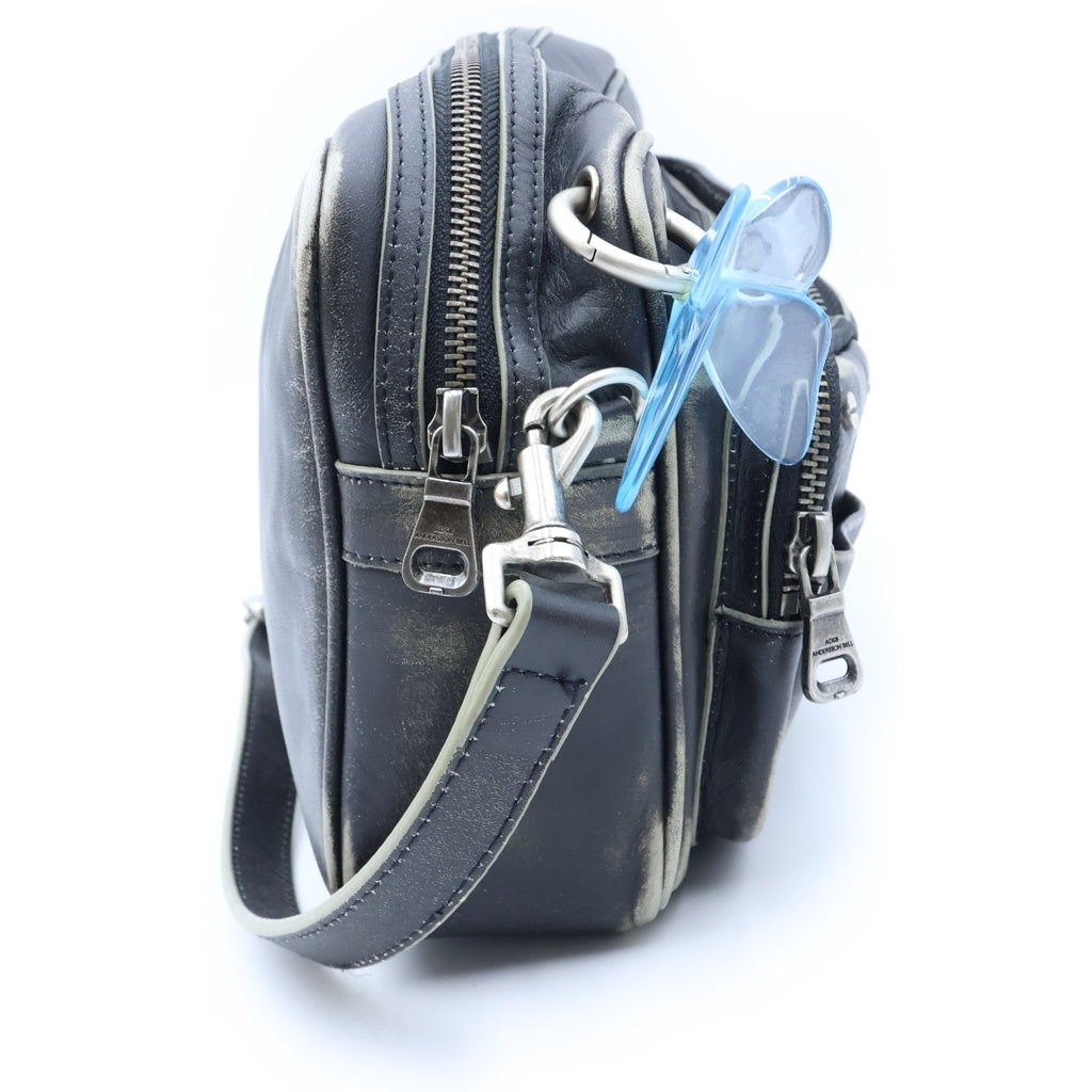 ADSB ANDERSSON BELL(アンダースンベル) BUTTERFLY BAG ヴィンテージ加工 バタフライ ショルダーバッグ ブラック AN26SSBAOT00002501 レディース