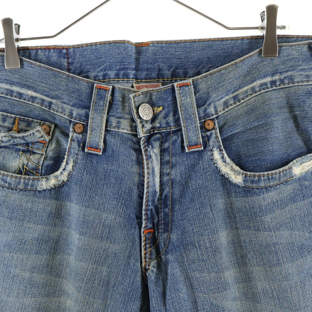TRUE RELIGION(トゥルーレリジョン) JOEY ジョーイ コットン フレア ブーツカットデニムパンツ インディゴ 25764