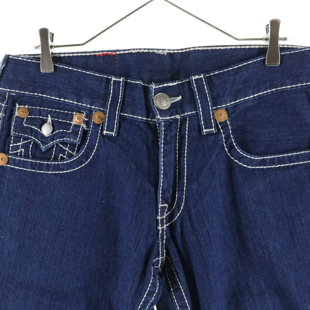 TRUE RELIGION(トゥルーレリジョン) JOEY BIG T ジョーイ コットン フレア ブーツカットデニムパンツ インディゴ 28993