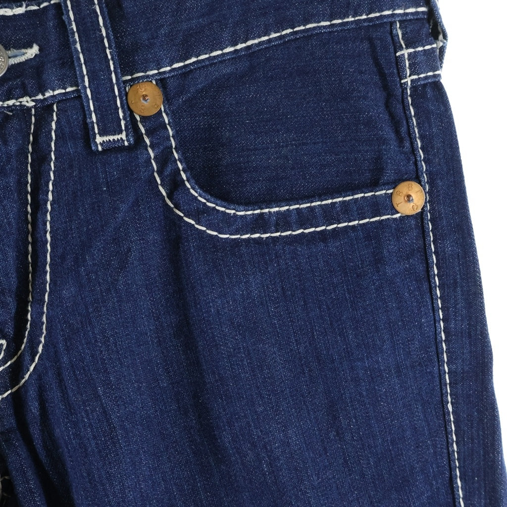TRUE RELIGION(トゥルーレリジョン) JOEY BIG T ジョーイ コットン フレア ブーツカットデニムパンツ インディゴ 28993