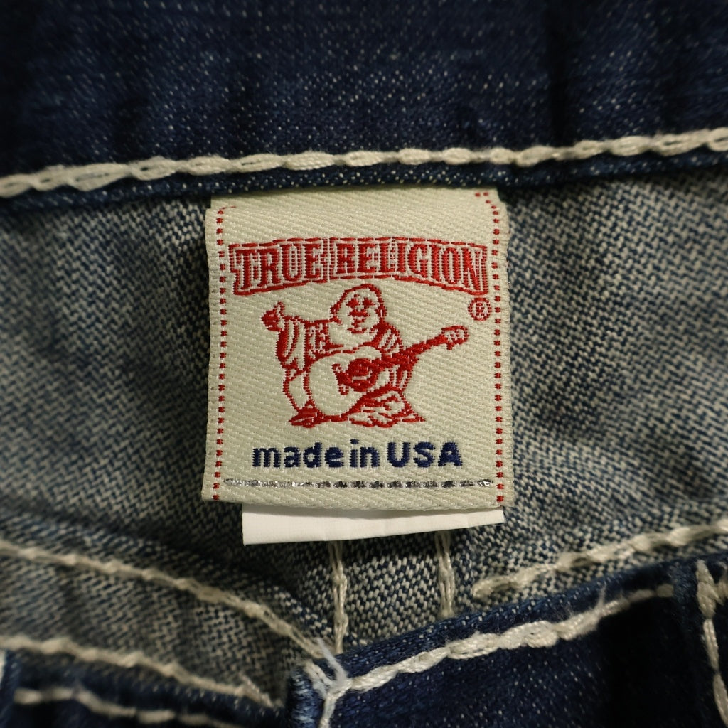 TRUE RELIGION(トゥルーレリジョン) JOEY BIG T ジョーイ コットン フレア ブーツカットデニムパンツ インディゴ 28993