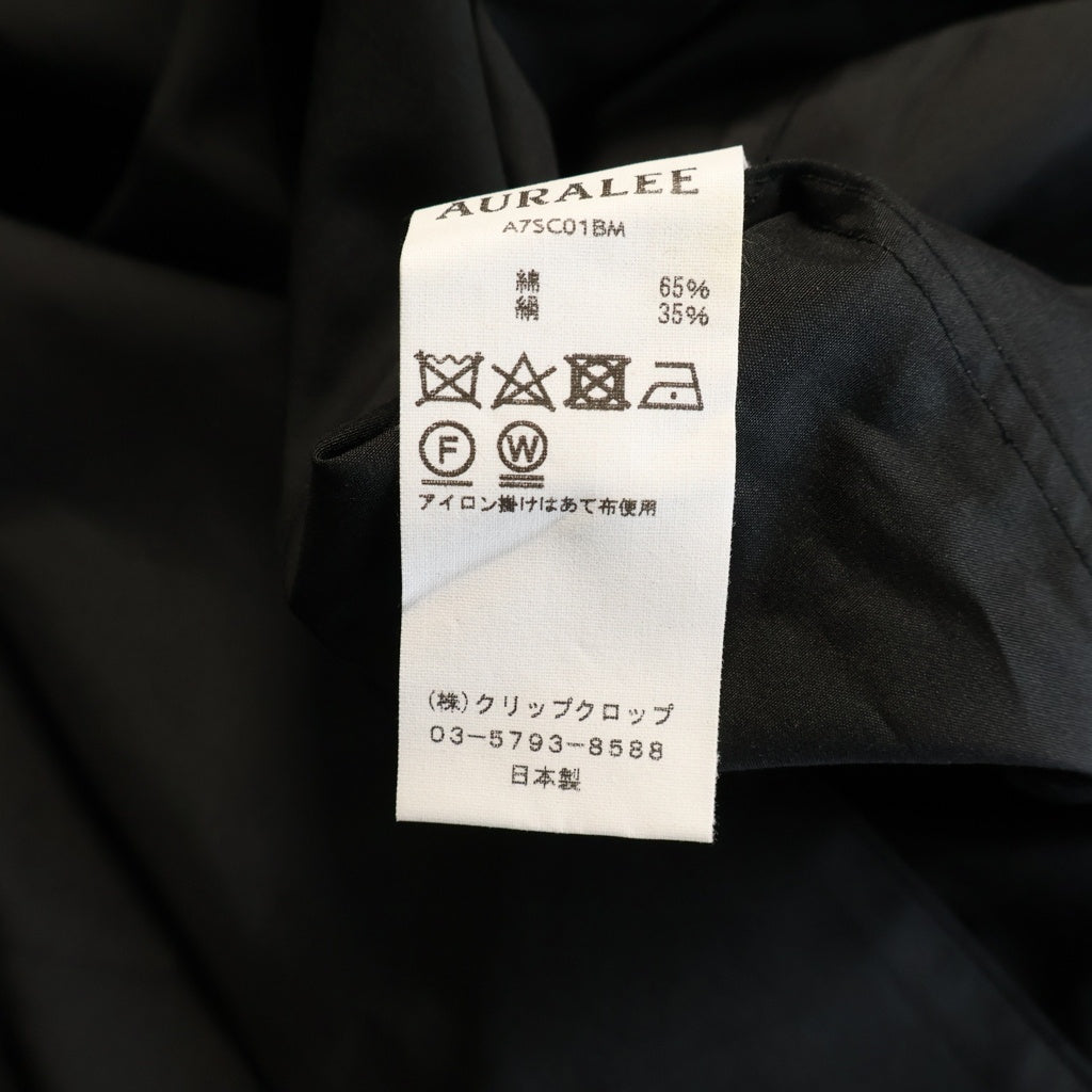 AURALEE(オーラリー) 17SS ×BEAMS Light Weight Coat ビームス ライトウェイトコート ブラック A7SC01BM