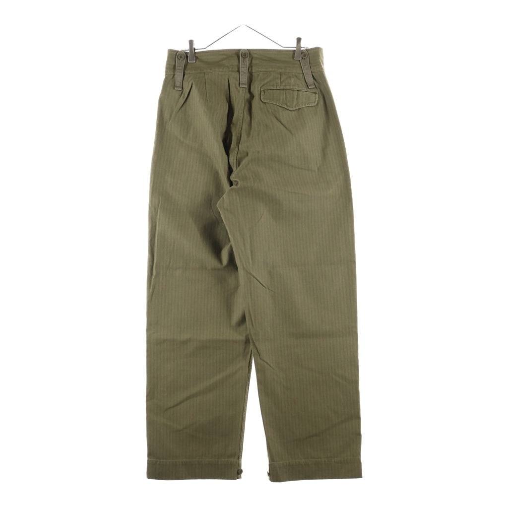 NIGEL CABOURN(ナイジェルケーボン) BATTLE DRESS PANT バトル ヘリンボーンツイル ドレス パンツ カーキ 8048-00-50009