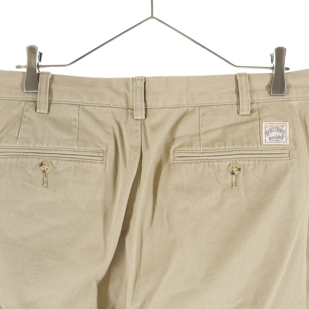 POLO RALPH LAUREN(ポロラルフローレン) THE BIG CHINO ビッグチノ 2タック テーパードパンツ ベージュ