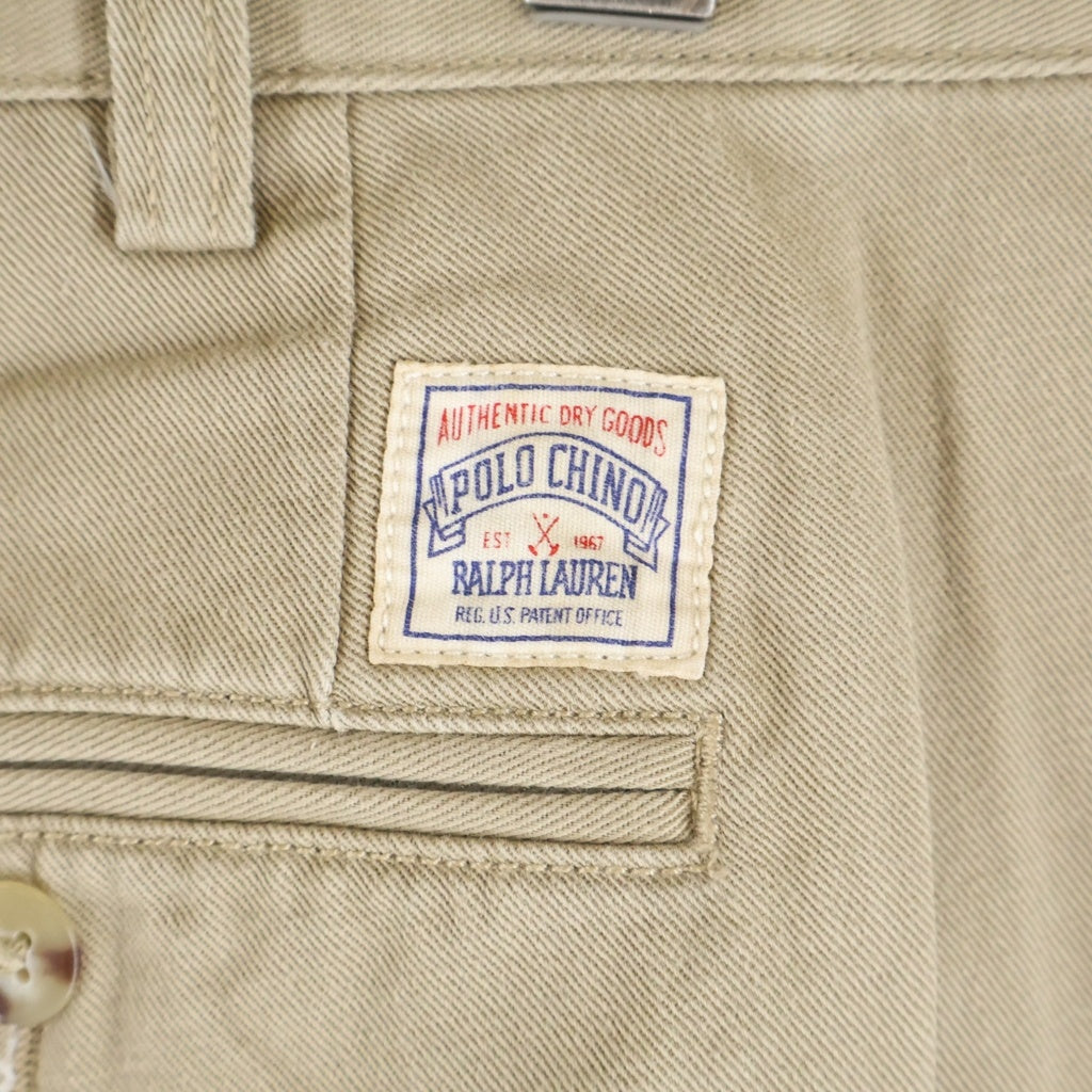 POLO RALPH LAUREN(ポロラルフローレン) THE BIG CHINO ビッグチノ 2タック テーパードパンツ ベージュ