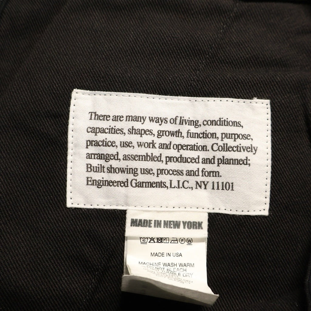 Engineered Garments(エンジニアド ガーメンツ) FA PANT-COTTON BRUSHED HB エフエーパンツコットンブラッシュドエイチビー ミリタリーカーゴ ブラック PS317