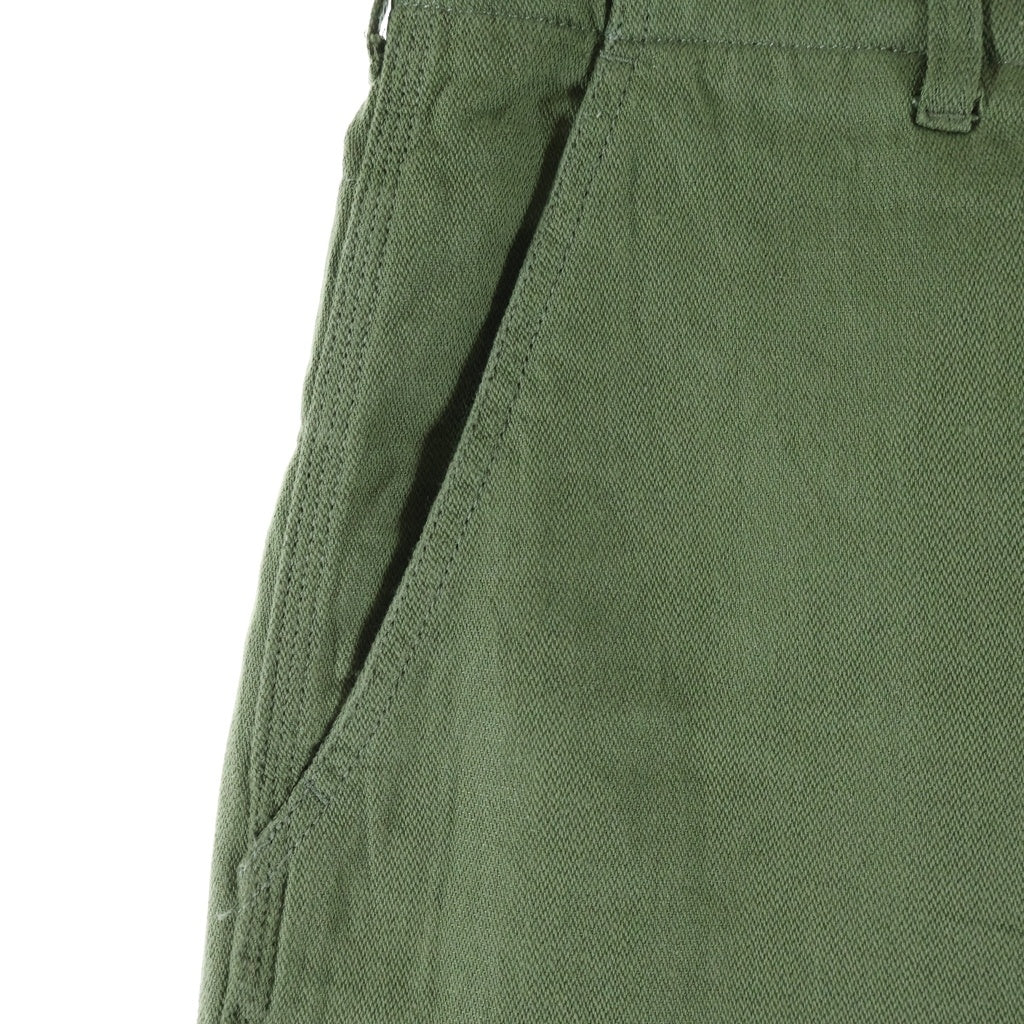Engineered Garments(エンジニアド ガーメンツ) リネンペインターパンツ ダブルニー ワイド ジップフライ カーゴ カーキ