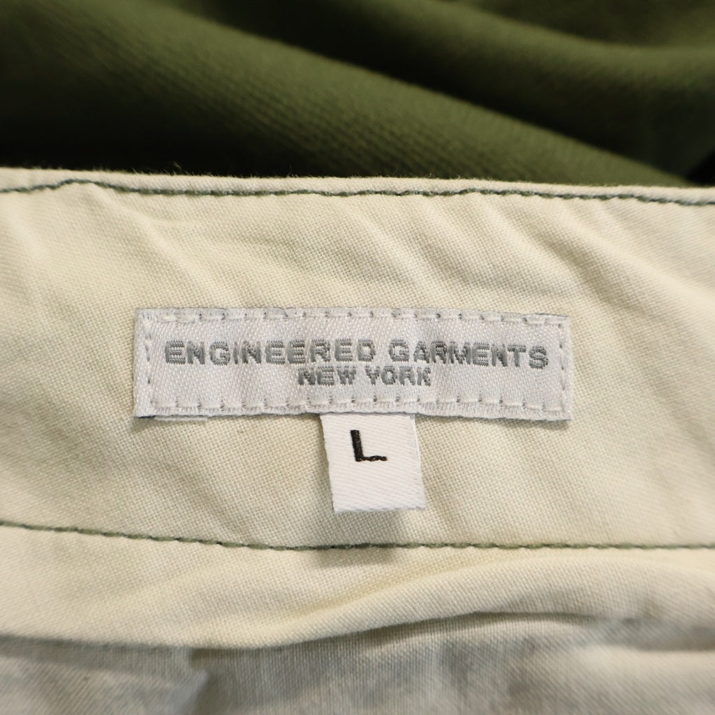 Engineered Garments(エンジニアド ガーメンツ) リネンペインターパンツ ダブルニー ワイド ジップフライ カーゴ カーキ