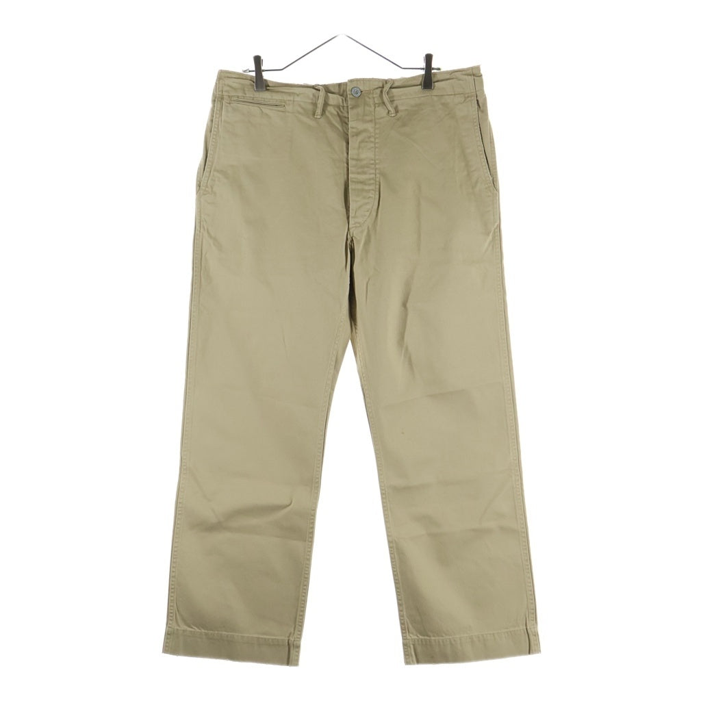 RRL(ダブルアールエル) ×BEAMS FIELD FIT CHINO ビームス フィールドフィットチノ 大脱走 ミリタリーパンツ ボタンフライ ベージュ VH-63