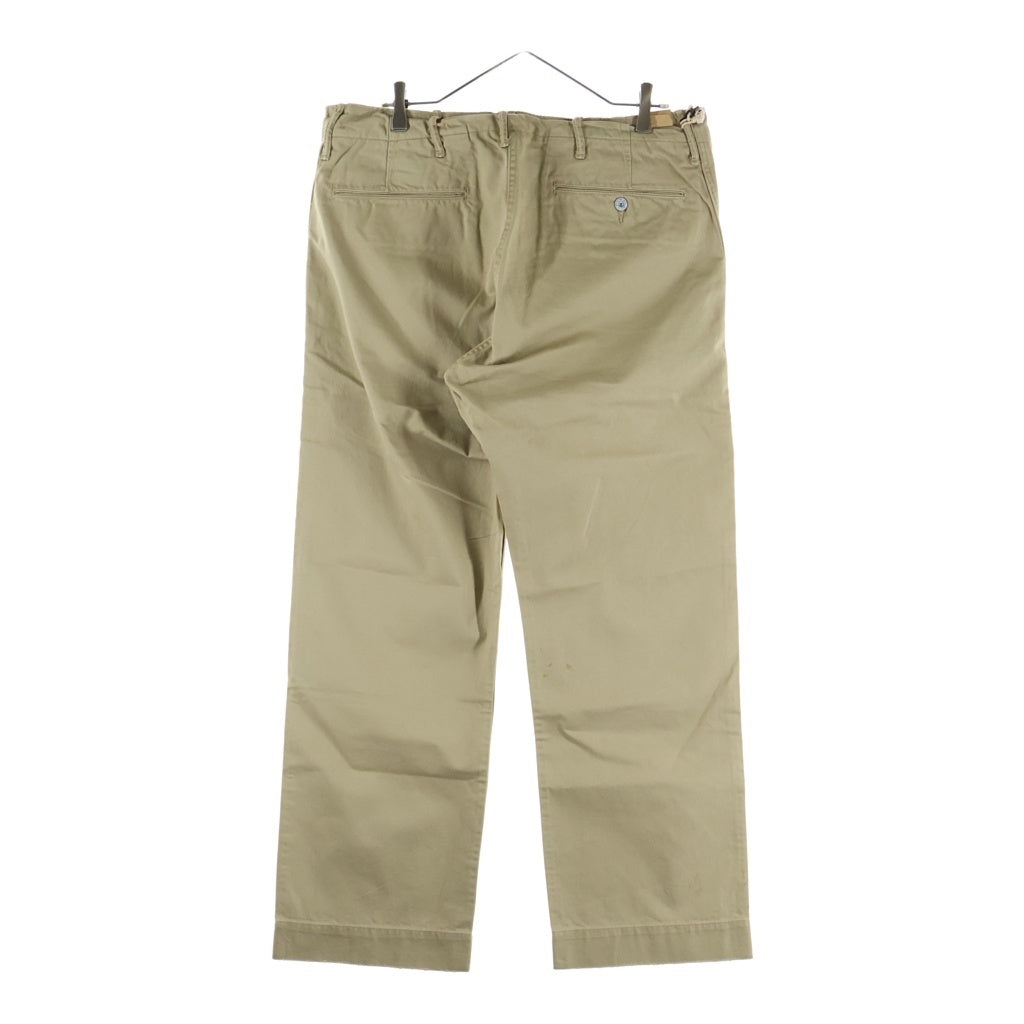 RRL(ダブルアールエル) ×BEAMS FIELD FIT CHINO ビームス フィールドフィットチノ 大脱走 ミリタリーパンツ ボタンフライ ベージュ VH-63