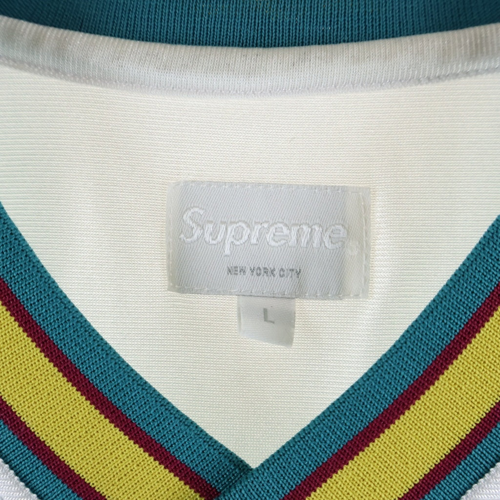 SUPREME(シュプリーム) 16AW Baseball Warm Up Top ベースボール ウォームアップ ナイロントップ 長袖カットソー ホワイト