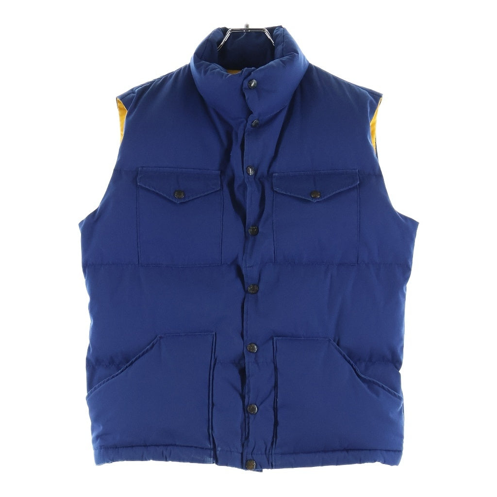 THE NORTH FACE(ザノースフェイス) 90S VINTAGE ヴィンテージ 茶タグ復刻 スナップダウンベスト ブルー/イエロー