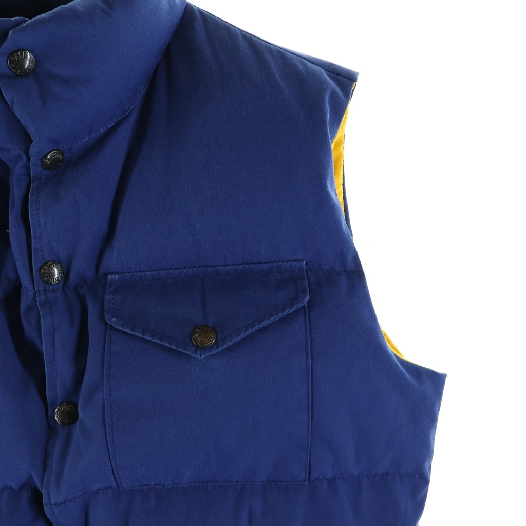 THE NORTH FACE(ザノースフェイス) 90S VINTAGE ヴィンテージ 茶タグ復刻 スナップダウンベスト ブルー/イエロー