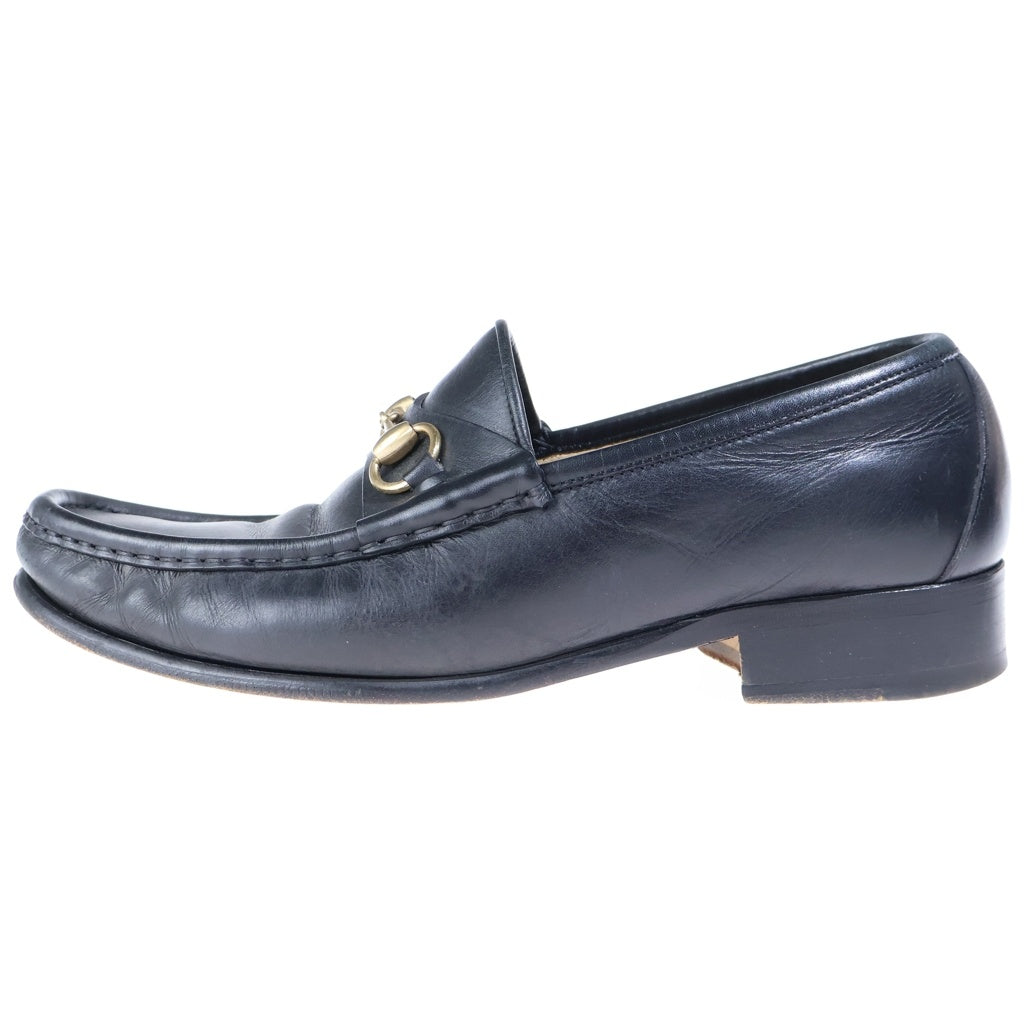 GUCCI(グッチ) ホースビットローファー レザーシューズ ブラック 110-0009