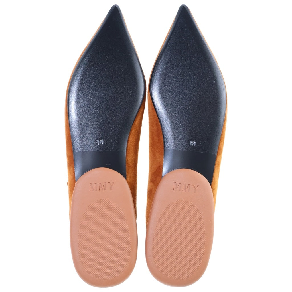 MAISON MIHARAYASUHIRO(メゾンミハラヤスヒロ) 26AW JANE SUEDE STRAP POINTED SHOES ジェーン ストラップ ポインテッドトゥ スエードパンプス レディース ブラウン B17FW717