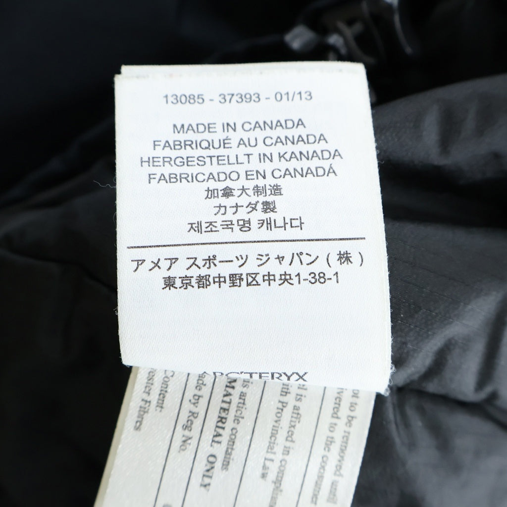 ARC'TERYX(アークテリクス) Fission SL Jacket フィシオン フーデッドパファージャケット ブラック 13085