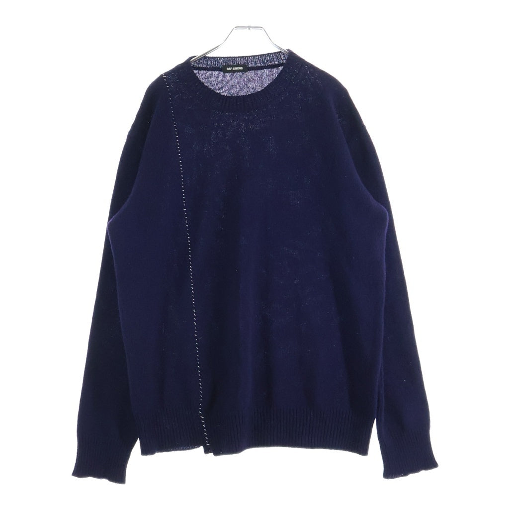 RAF SIMONS(ラフシモンズ) 16AW 再構築 ハンドステッチ クルーネックニットスウェット セーター パープル