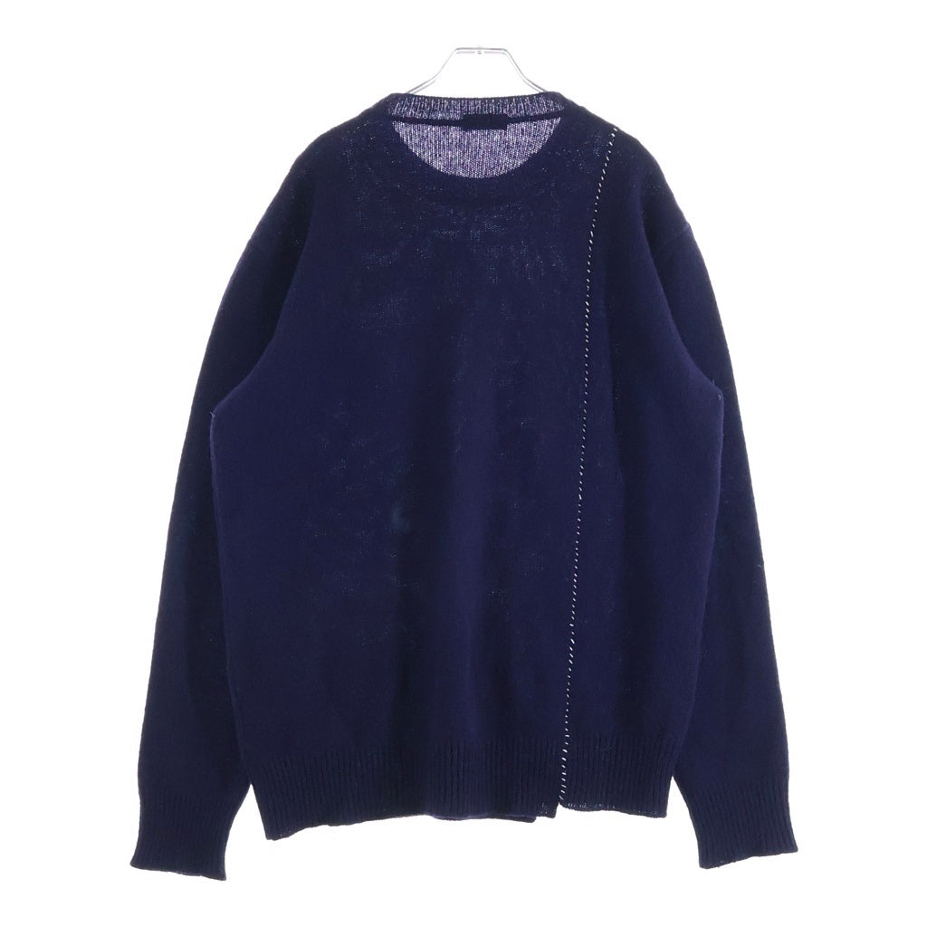 RAF SIMONS(ラフシモンズ) 16AW 再構築 ハンドステッチ クルーネックニットスウェット セーター パープル