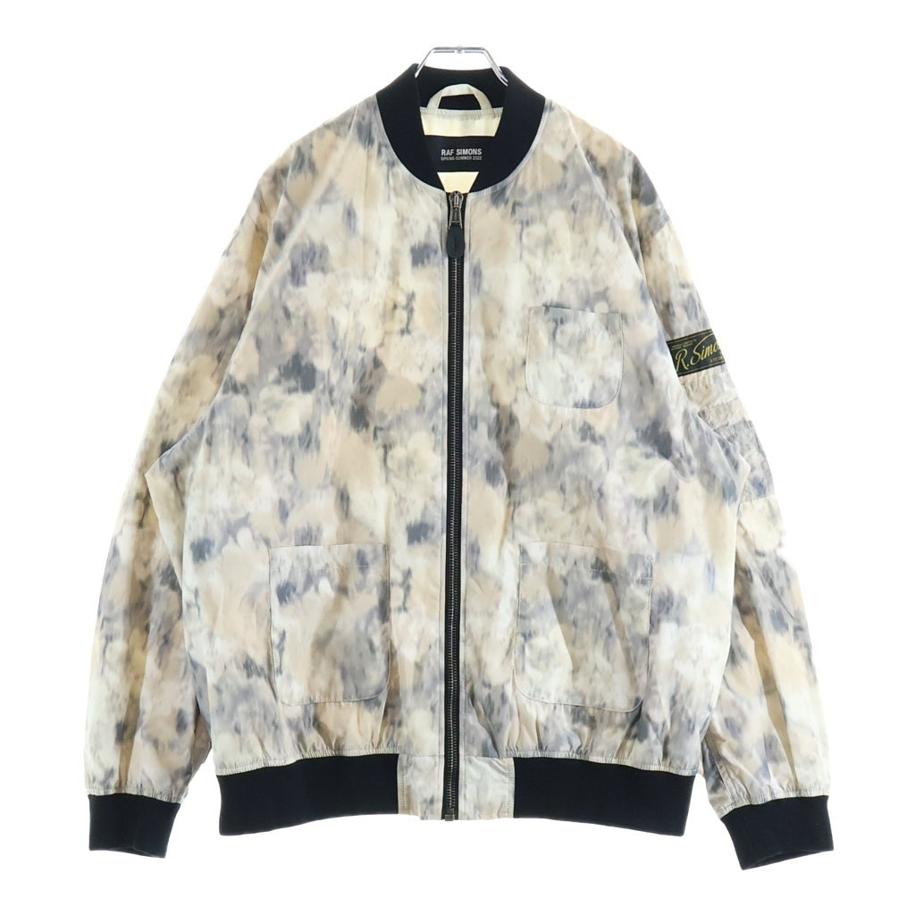 RAF SIMONS(ラフシモンズ) 22SS School uniform bomber スクールユニフォーム タイダイ ボンバージャケット ベージュ 221-624