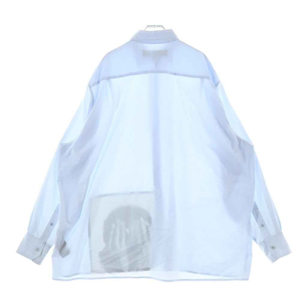 RAF SIMONS(ラフシモンズ) 17SS ROBERT MAPPLETHORPE ロバートメープルソープ オーバーサイズ 長袖シャツ ライトブルー