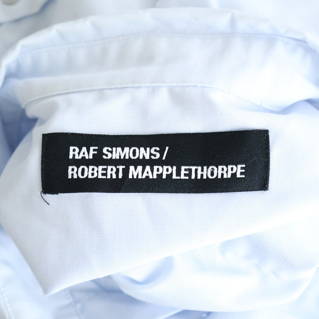 RAF SIMONS(ラフシモンズ) 17SS ROBERT MAPPLETHORPE ロバートメープルソープ オーバーサイズ 長袖シャツ ライトブルー
